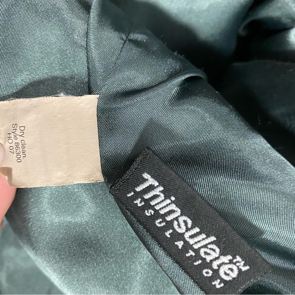 J. Crew Wool Cashmere Longline Coat Single Breasted Black size 4 thinsulate - Picture 8 of 10